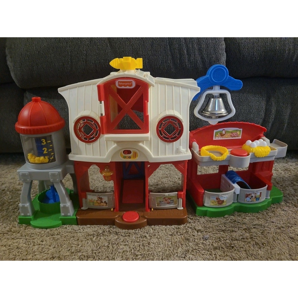 Fisher-Price Little People Smart Stages Farm Barn Playset Lights & Sound WORK!